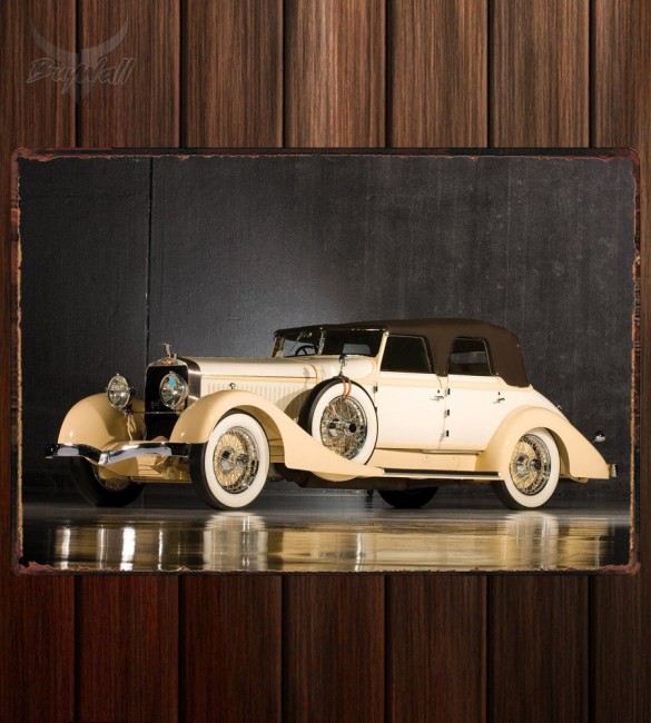 Металлическая табличка Hispano-Suiza H6C Convertible Sedan by Hibbard & Darrin Металлическая табличка Hispano-Suiza H6C Convertible Sedan by Hibbard & Darrin